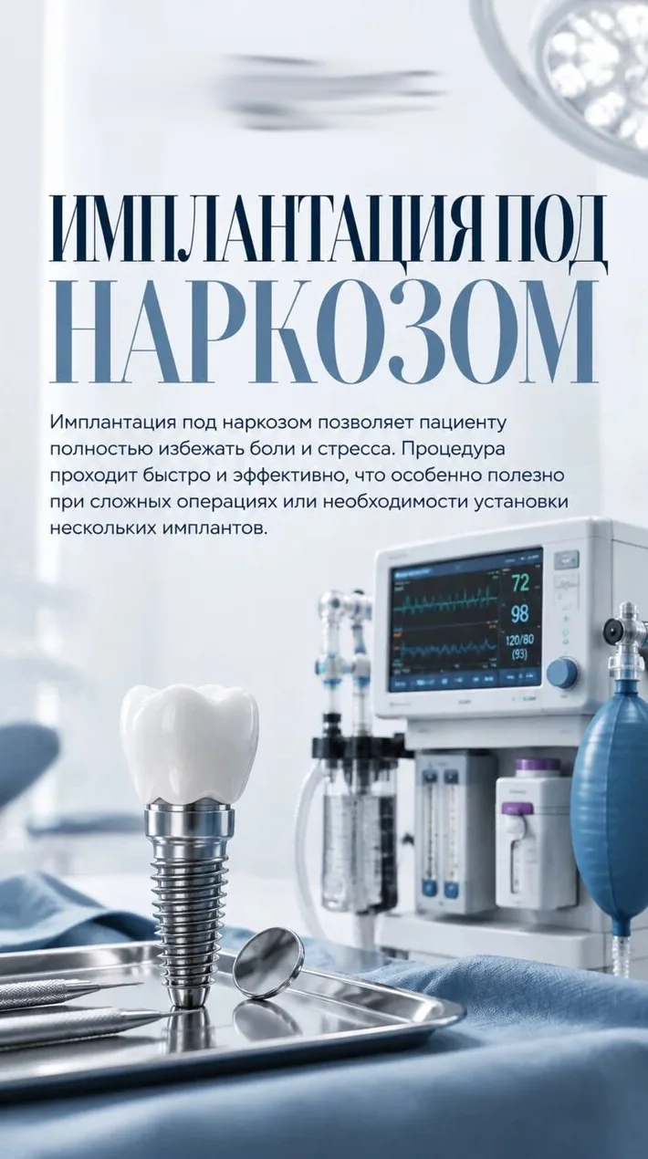 Имплантация под наркозом